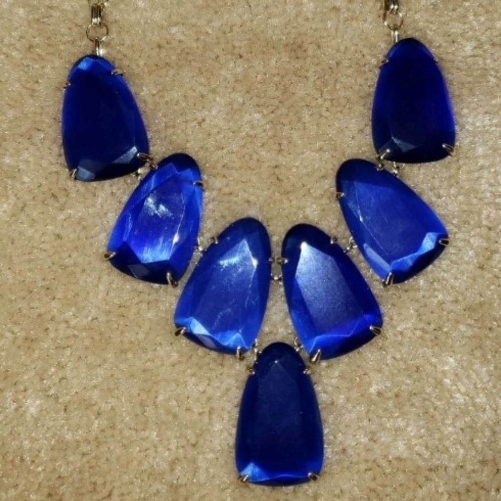 Kendra Scott Harlow Necklace- Cobalt Blue